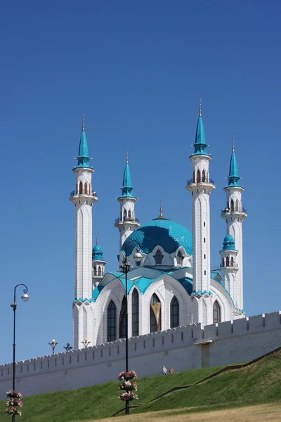 Budování mešity v Kremlu v městě kasan — Stock fotografie
