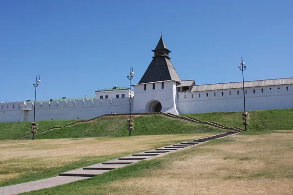Toren van kremlin in stad kazan — Stockfoto