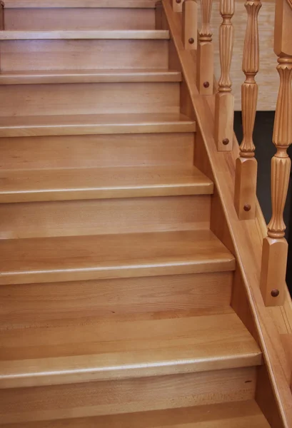Modern Interior Wooden Stair — Stock Photo, Image