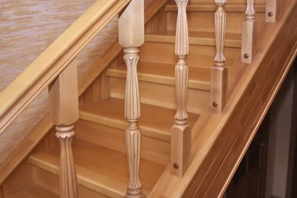 Modern Interior Wooden Stair — Stock Photo, Image