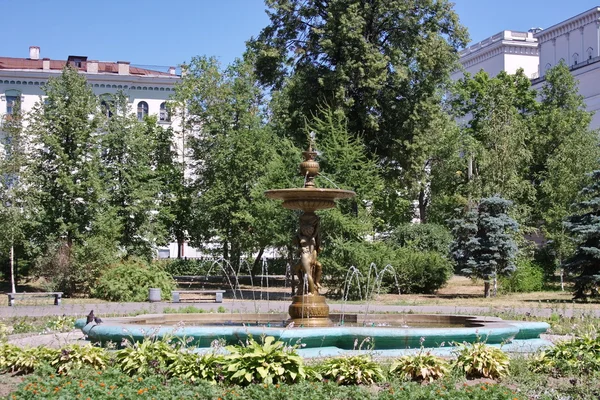 Dekorativní Fontána Parku Město Kazaň Rusko — Stock fotografie