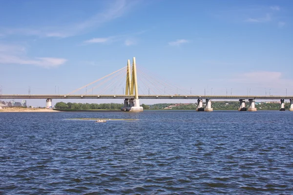 Puente Sobre Río Ciudad Kazán Rusia — Foto de Stock