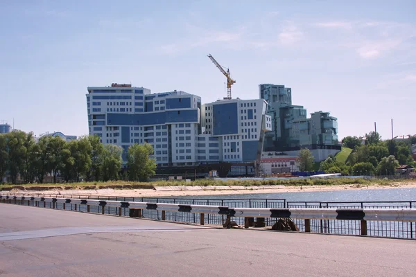 Building of new house, city Kazan — Stock Photo, Image