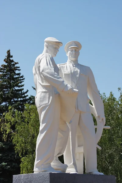 Monument Soviet Seamen City Volgodonsk Russia — Stock Photo, Image