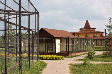 Yaz aylarında güneşli bir gün güzel bir park mevcuttur