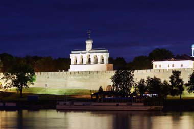 güzel bir gece sahne, veliky novgorod şehri