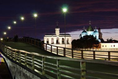 güzel bir gece sahne, veliky novgorod şehri