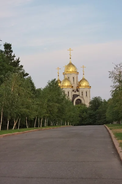 Temple of All saints, burial mound, city Volgograd — Stock Photo, Image