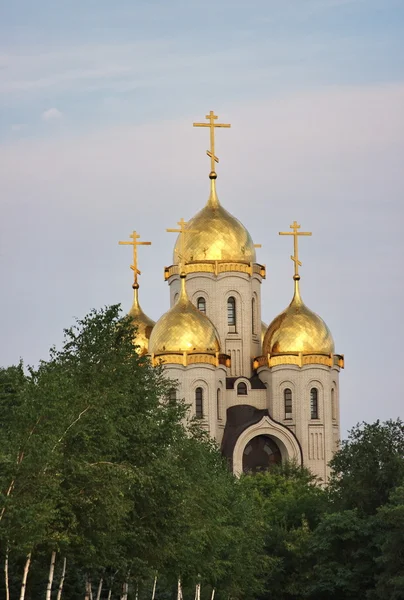 Temple, tüm azizler, mezar Höyüğü, kent volgograd — Stok fotoğraf