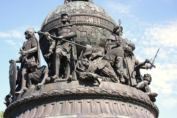 Pomnik "tysiąclecia Rosji", miasto veliky novgorod — Zdjęcie stockowe