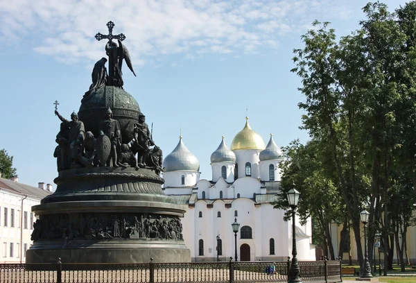 Pomnik "tysiąclecia Rosji" — Zdjęcie stockowe