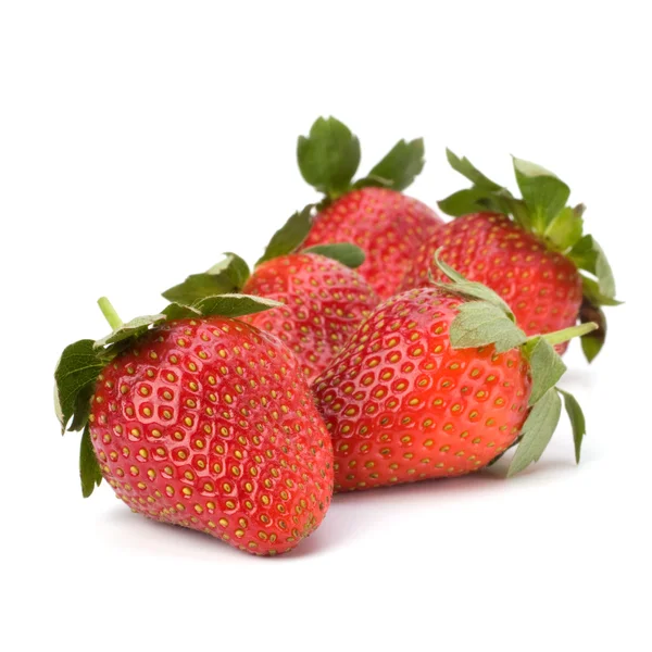在白色背景上分离的草莓 — 图库照片
