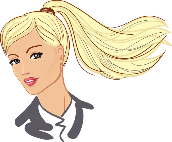 Beautiful young woman portrait