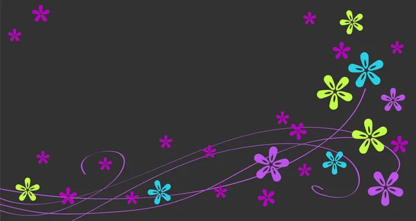 花のベクトルの背景 — ストックベクタ