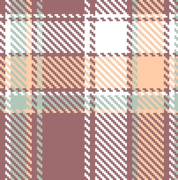 Seamless textured tartan plaid vector pattern Stock Illustration