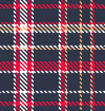 Classic tartan fabric. Seamless vector pattern clipart