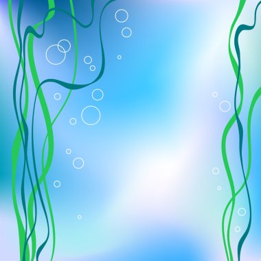 Abstract sea vector background clipart