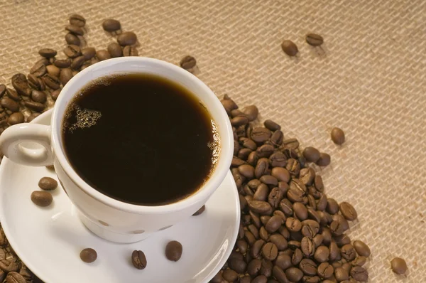 Svart kaffe drink — Stockfoto