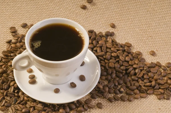 Černá káva nápoj — Stock fotografie