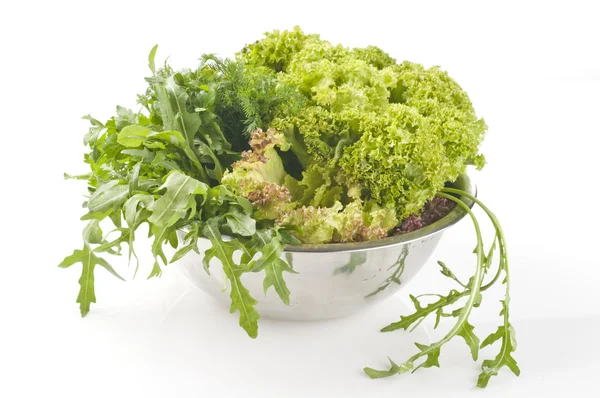 Friss nyers fűszernövények és zöldségek — Stock Fotó