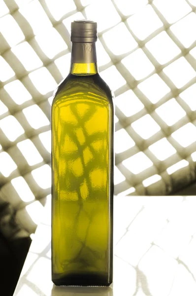 Zeytin yağı şişesi — Stok fotoğraf