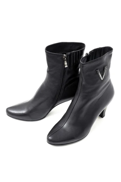 Women's black boots — Stock Photo, Image