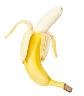 Banana on a white background clipart