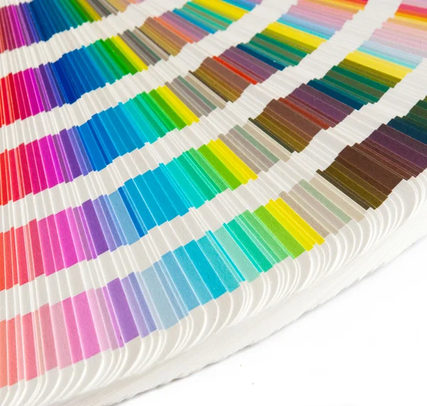 Wzornik kolorów, aby dopasować kolory do druku — Zdjęcie stockowe