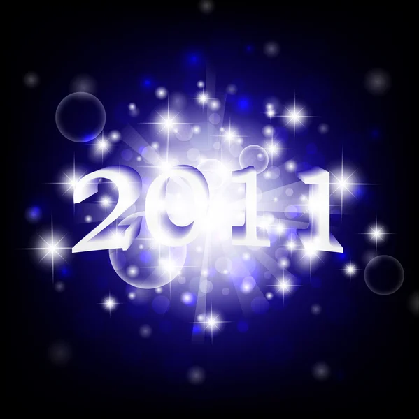 2011 año nuevo — Vector de stock