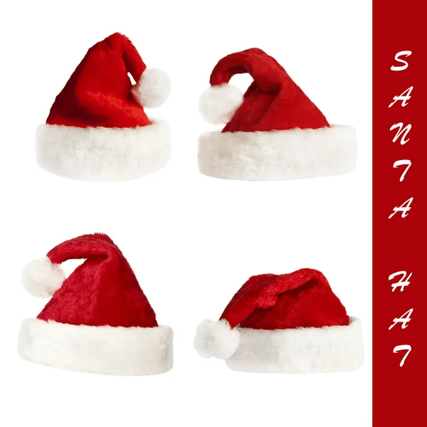 Coleção chapéu de Papai Noel — Fotografia de Stock