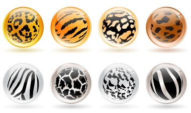 Glossy balls clipart