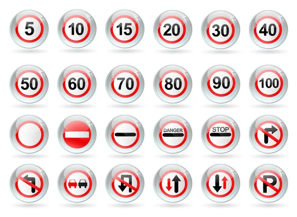 stock vector Traffic signs