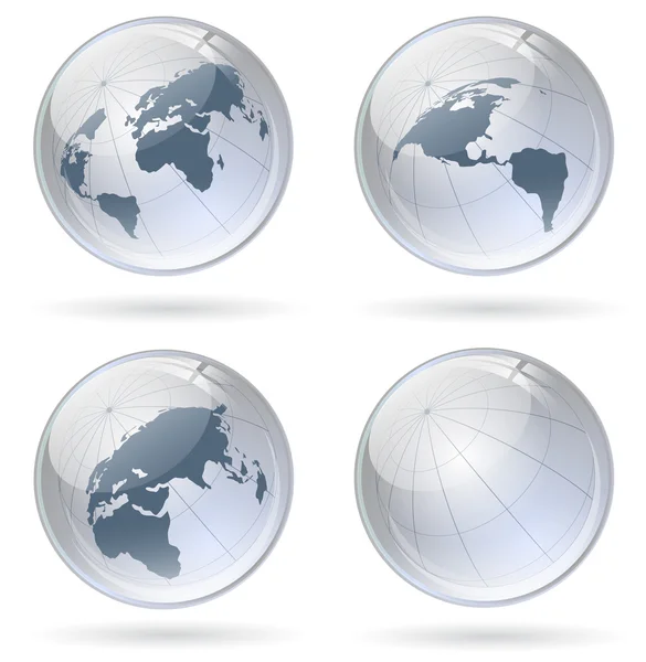 Globe boules brillantes — Image vectorielle