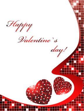 Valentine day frame clipart