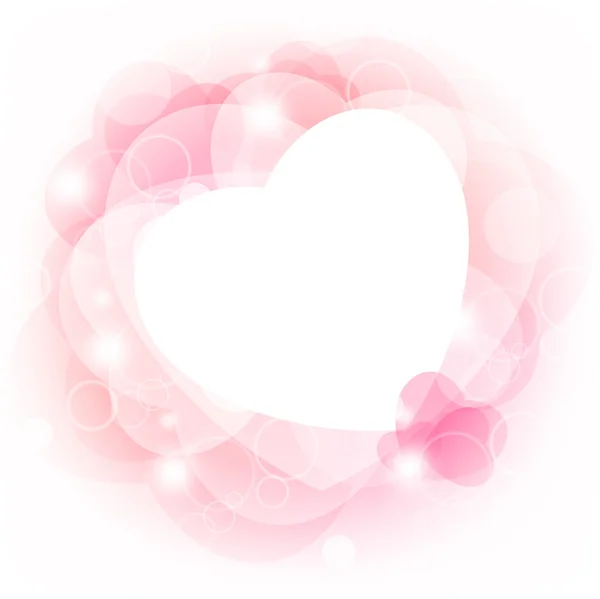 Valentine Background Hearts Copyspace — Stock Vector