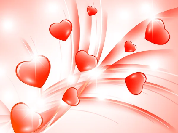 Fond Saint Valentin Avec Des Cœurs — Image vectorielle