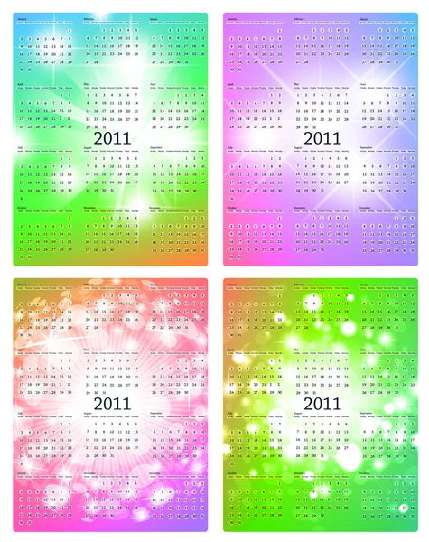 Plantilla de calendario 2011 — Vector de stock