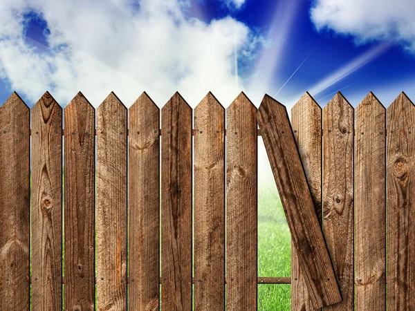 stock image Wooden fence