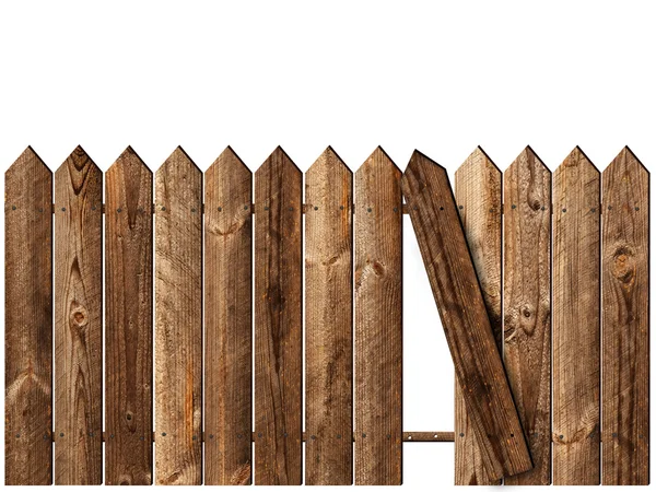 Деревянный забор — стоковое фото