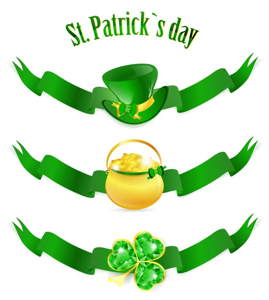 St.Patrick dzień banery — Wektor stockowy