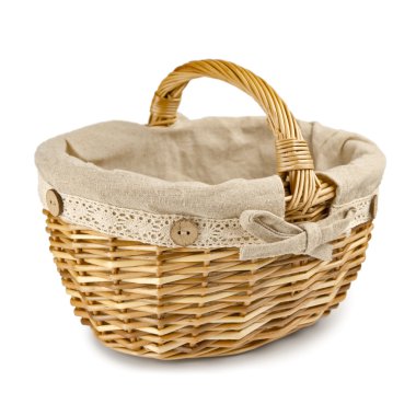 Wicker basket clipart