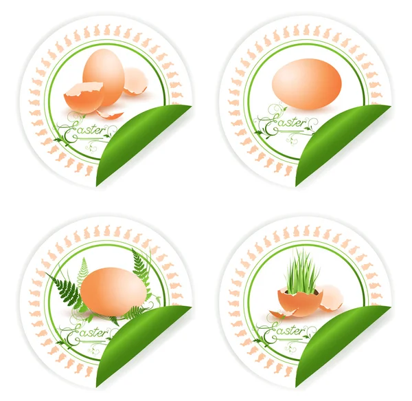 Easter stickers — Stock Vector