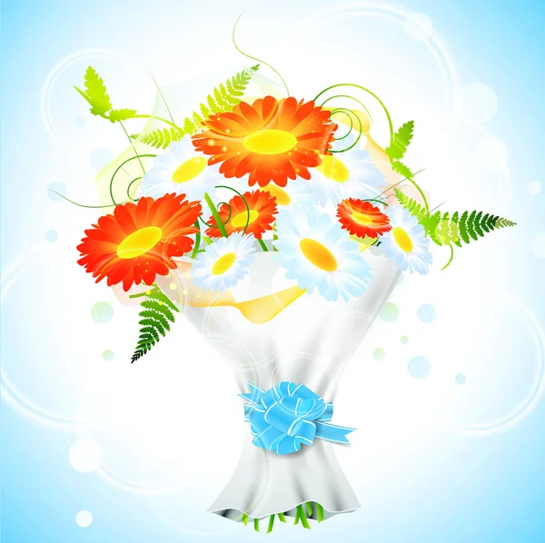 Bouquet de fleurs — Image vectorielle