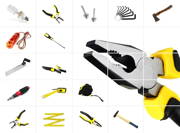 Tools over white — Stock Photo, Image