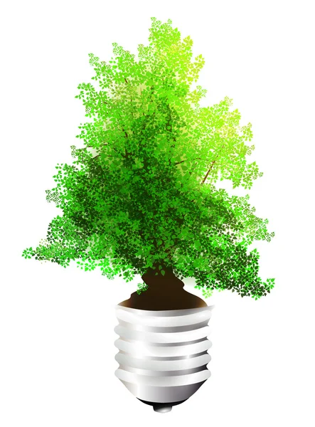 Ecologie lamp — Stockvector