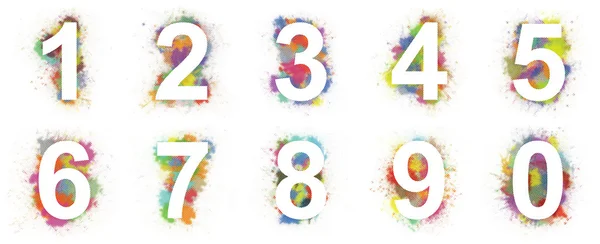 Colorful numbers — Stock Photo, Image