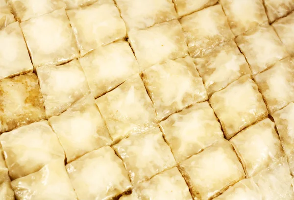 stock image Traditional Turkish dessert baklava in unbaked condition