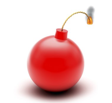 Red Bomb clipart