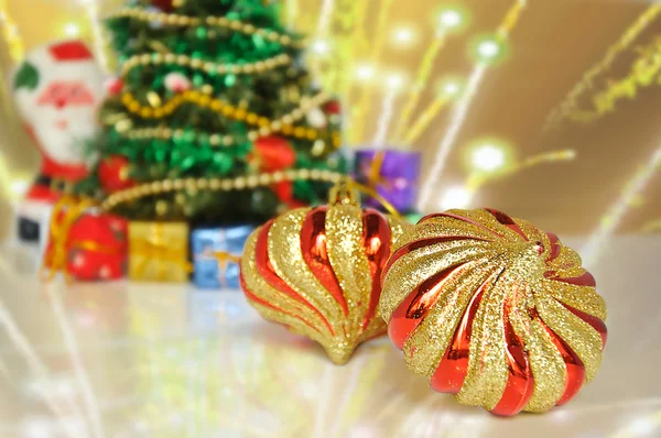 Christmas Tree and toys — Stock Photo, Image