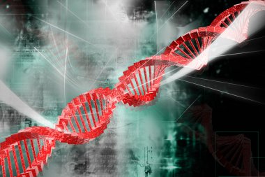 Digital illustration of DNA clipart